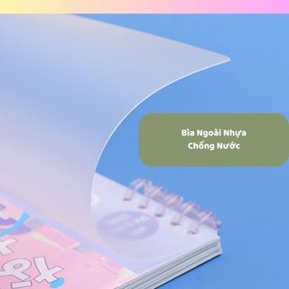 Sổ vở còng bìa lót lối sống hiện đại CityPop làm sổ tập vở học sinh sinh viên + Ruột Giấy BONZAI