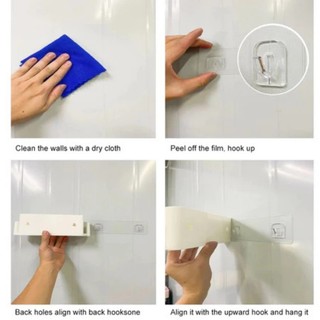 Kệ Để Bàn Chải Đánh Răng HOME, Giá Để Đồ Nhà Tắm Dán Tường, Có Móc Treo 2 Bên Chất Liệu Nhựa PP