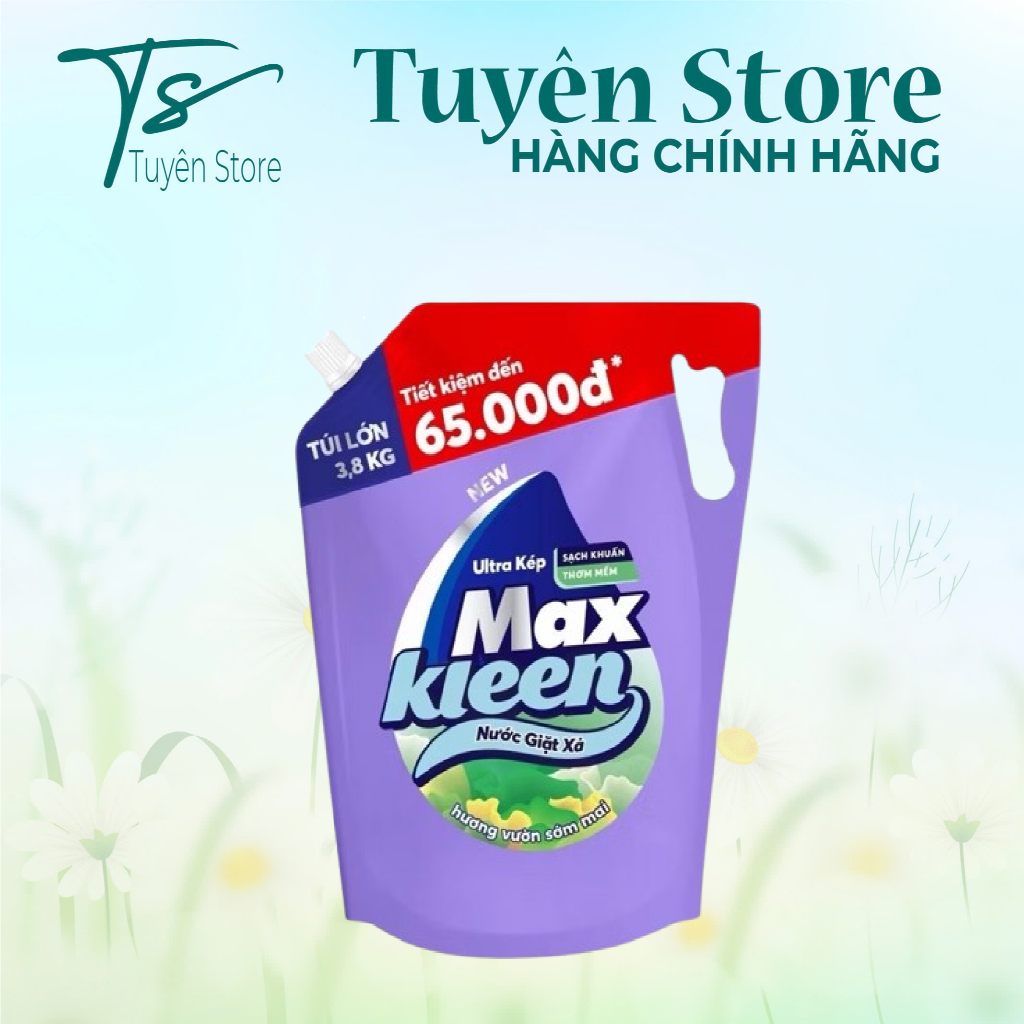 Túi Nước Giặt Xả Maxkleen 3.6kg/ 3.8kg (MỚI)