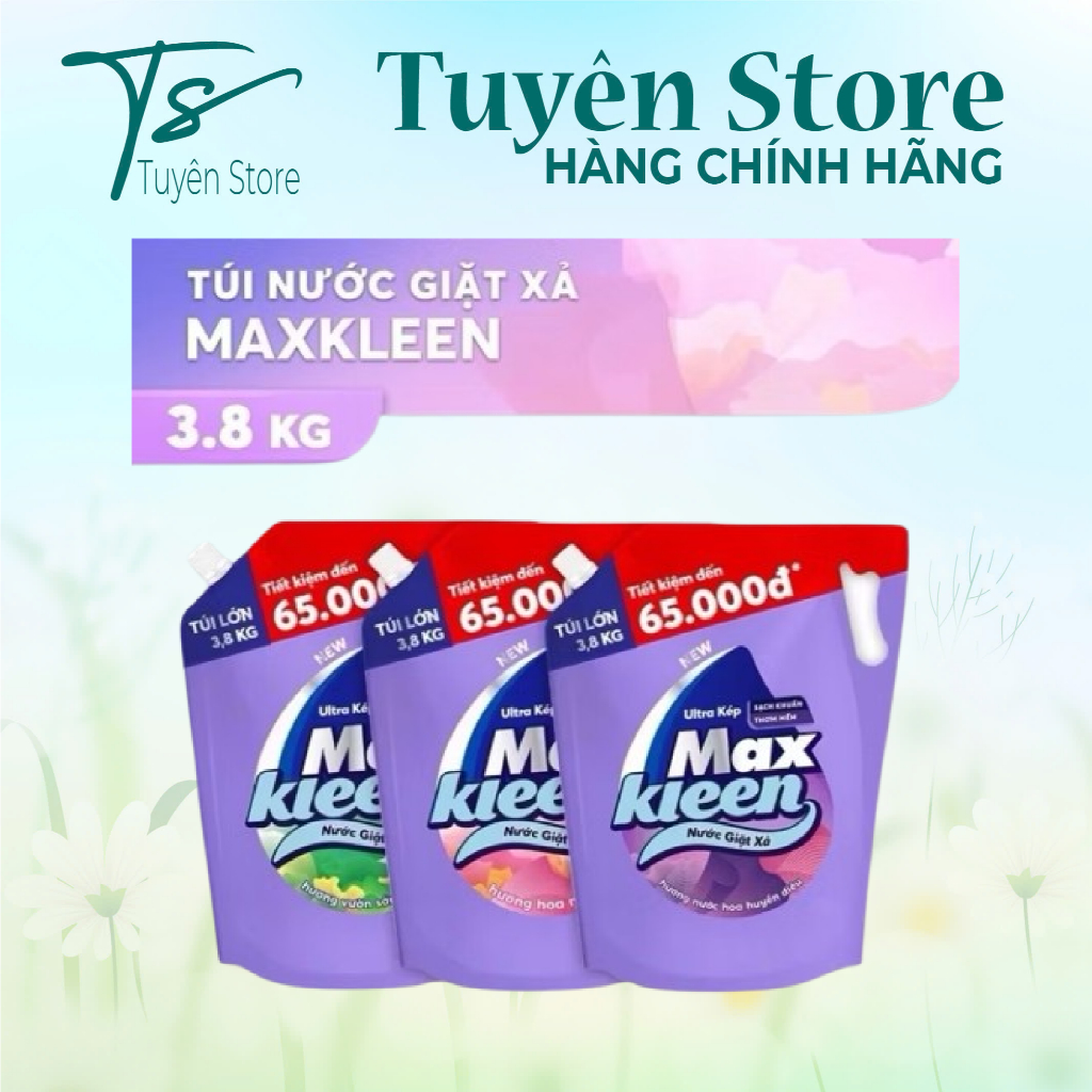 Túi Nước Giặt Xả Maxkleen 3.6kg/ 3.8kg (MỚI)