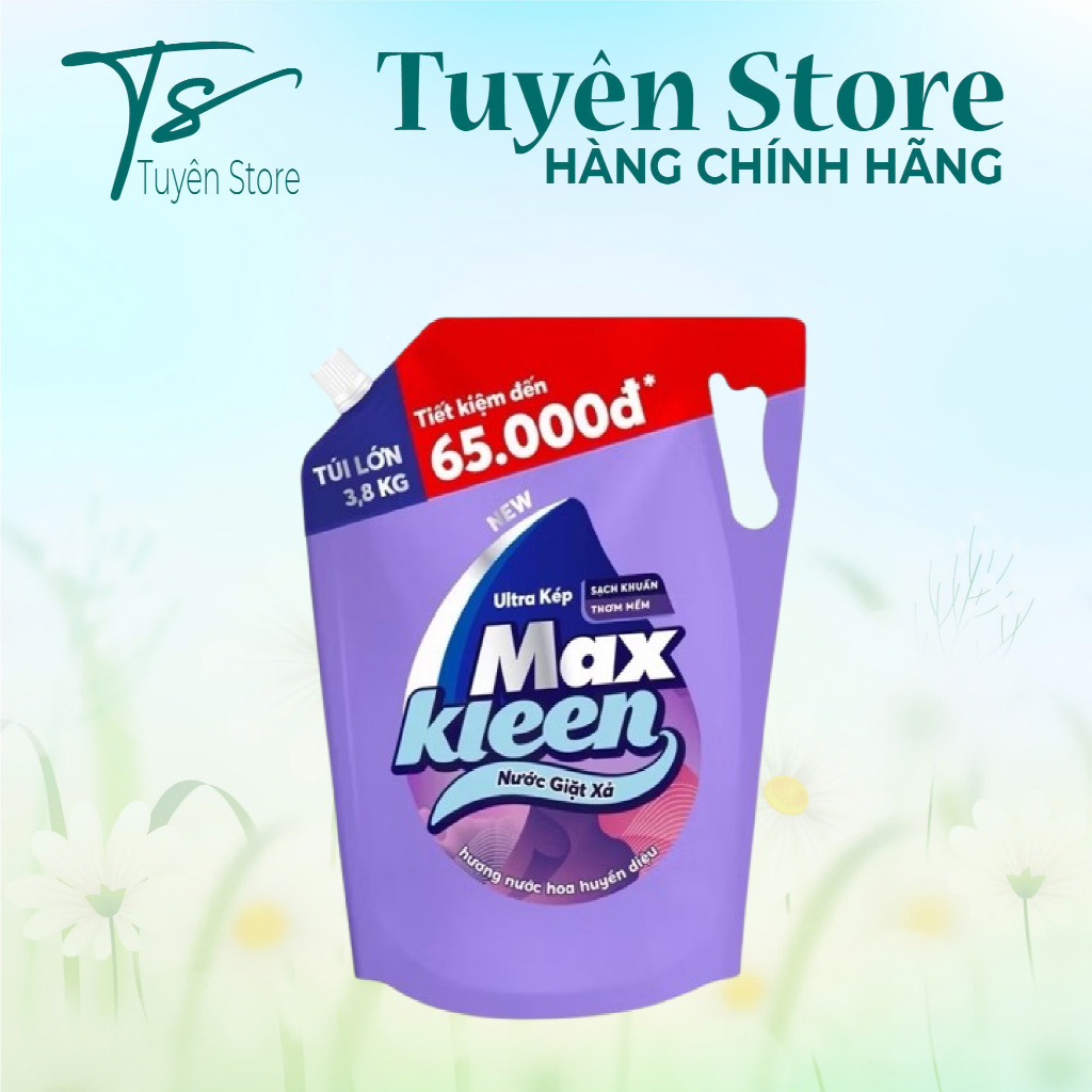 Túi Nước Giặt Xả Maxkleen 3.6kg/ 3.8kg (MỚI)