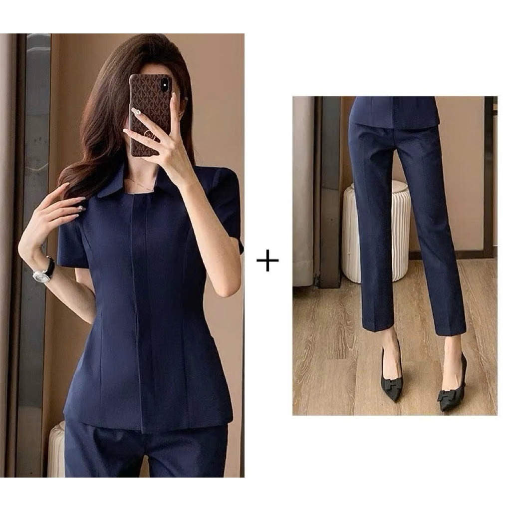 Đồng phục Vest lễ tân, quản lí, spa,thẩm mỹ viện cao cấp chất liệu cotton lạnh( hàng thiết kế)