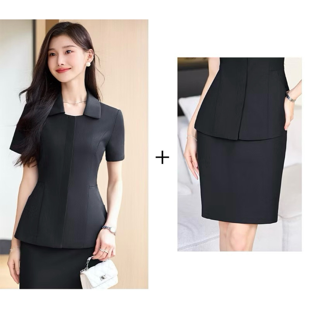 Đồng phục Vest lễ tân, quản lí, spa,thẩm mỹ viện cao cấp chất liệu cotton lạnh( hàng thiết kế)