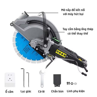 Máy cắt tường WUMI Caowang đen lưỡi 320mm Công suất 3200W, lưỡi 320mmI tặng 1 bơm caowang - máy cắt tường 1 lưỡi