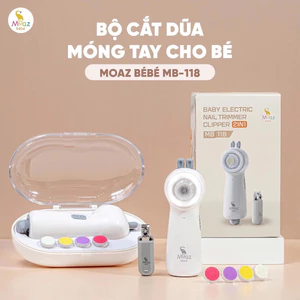 Máy Dũa Móng Tay MOAZ BEBE MB-015/ MB-080/MB-118 Với 6 Tấm Mài, Đèn Pin Hỗ Trợ (Bảo Hành 12 Tháng)