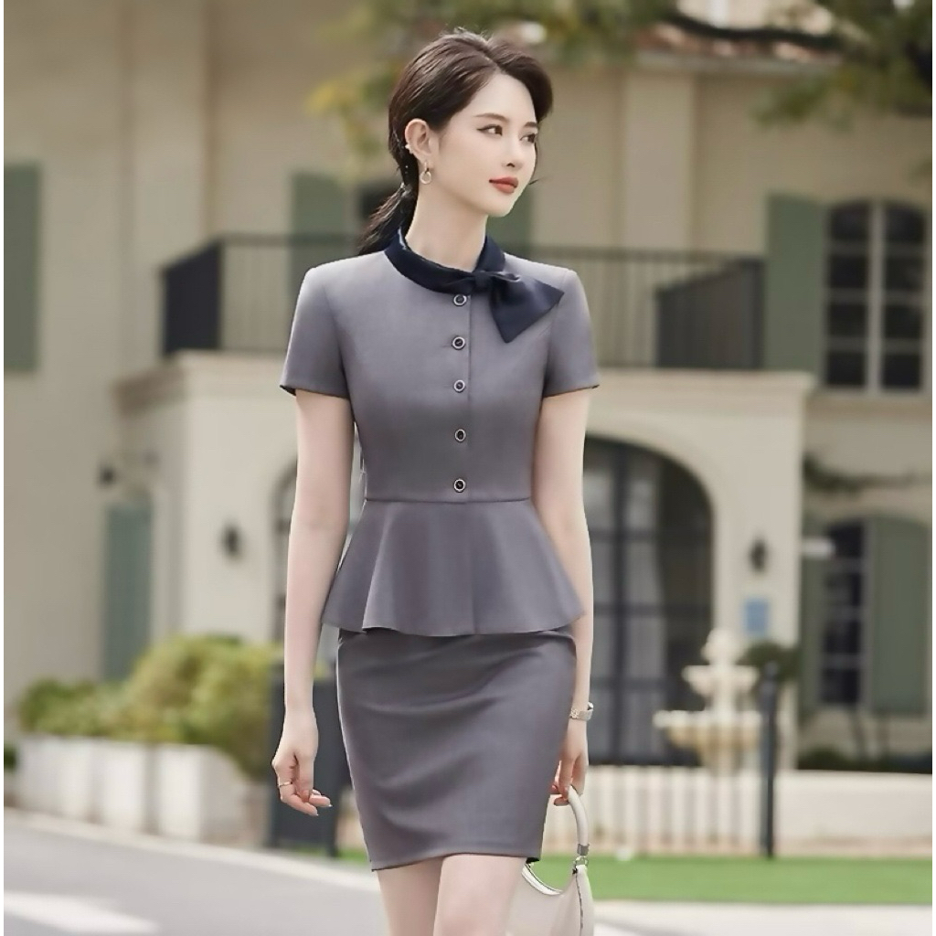 Đồng phục Váy Vest lễ tân, quản lý spa, thẩm mỹ viện cao cấp hàng thiết kế