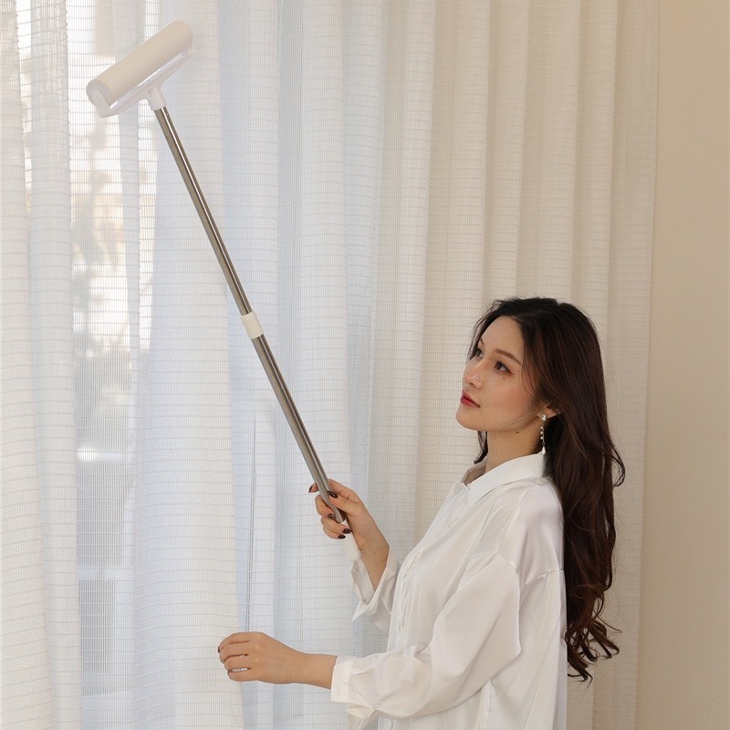Combo-Cây Lăn Bụi Cán Dài Inox Thu Gọn,24cm*Dài 93cm-ghế Safa -Màn Rèm Làm Sạch Quần Áo,lăn Giường 】