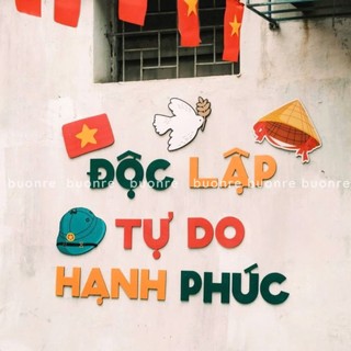 [2/9] Combo Chữ Gỗ Độc Lập Tự Do Hạnh Phúc - Trang Trí Nhà Cửa Quán Cafe Văn Phòng Ngày Lễ Quốc Khánh 2/9