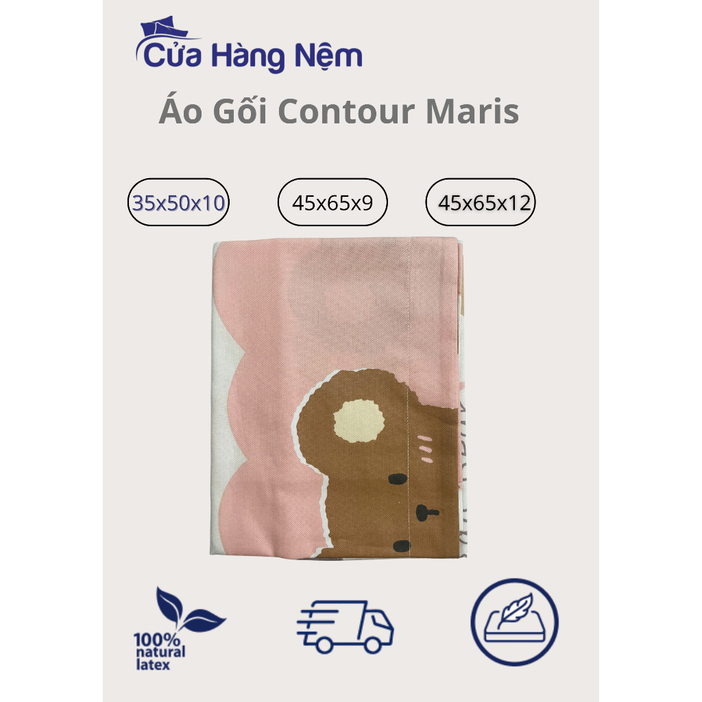 Áo gối contour lượn sóng Maris