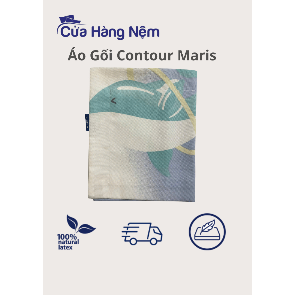 Áo gối contour lượn sóng Maris
