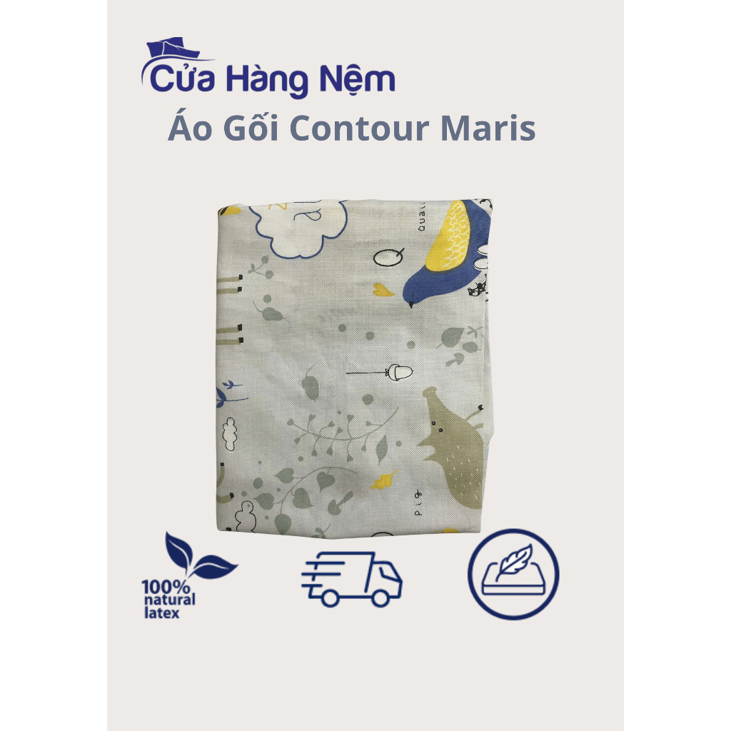 Áo gối contour lượn sóng Maris