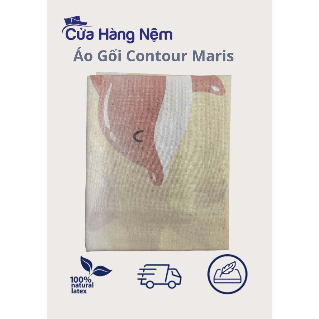 Áo gối contour lượn sóng Maris