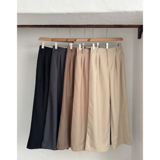 Quần ống suông kaki xếp 2 li Ma Vie