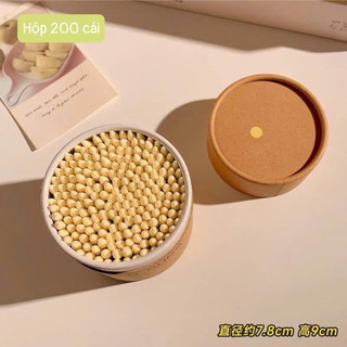 Hộp 200 cái tăm bông, 2 đầu siêu tiện lợi 🌸🌸🌸