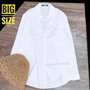 ÁO SƠ MI TRẮNG NỮ, big size 45-90kg, mềm mịn mát không nhăn, công sở đi học sang trọng AS2