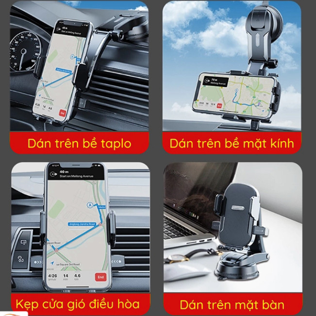 Giá Đỡ Điện Thoại Trên Ô Tô Dán Taplo A29, Không Che Tầm Nhìn, Xoay 360 Độ, Giá Treo Điện Thoại Ô Tô BB-425