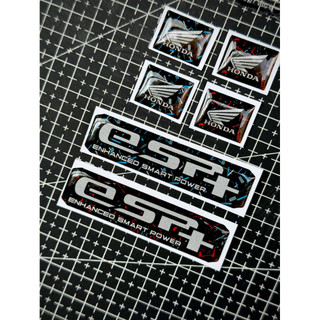 Tem Sticker Nhựa Nổi Phản Quang 3M - Mẫu In Phản Quang Carbon Forget / Logo Honda Mẫu In Forget |SGDC - 1 Cái|