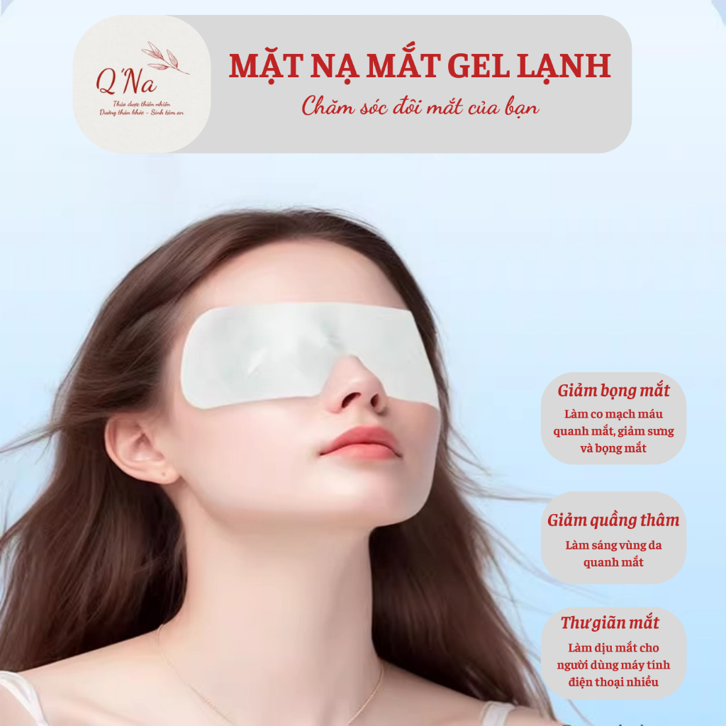 Combo 10 mặt nạ mắt gel lạnh Cool Eyes Mask, giảm bọng mắt, giảm quầng thâm, thư giãn mắt