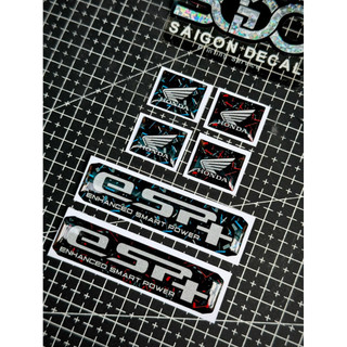 Tem Sticker Nhựa Nổi Phản Quang 3M - Mẫu In Phản Quang Carbon Forget / Logo Honda Mẫu In Forget |SGDC - 1 Cái|