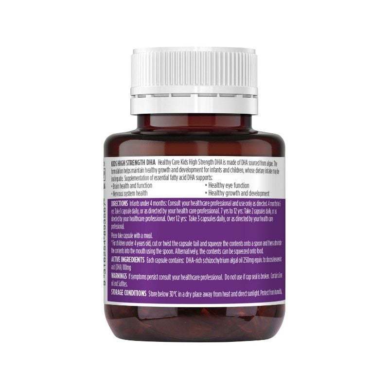 Bộ đôi sản phẩm DHA và canxi dành cho bé 4m+ chính hãng Healthy Care lọ 60 viên