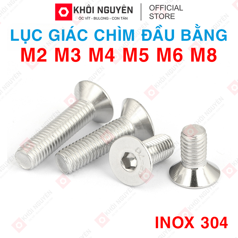 Set 10 Con Bulong Lục Giác Đầu Bằng Inox 304 - Size M3 M4 M5 M6 M8 Hút ...
