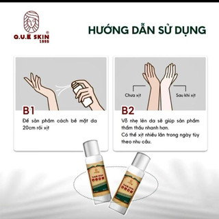 XỊT CHỐNG NẮNG HOT body Quê Skin spf55+ (250ml) hỗ trợ nâng tone dưỡng body