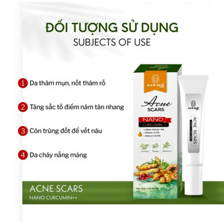 KEM CHẤM MỤN MỜ THÂM (HOT) từ nghệ tươi hỗ trợ mờ thâm, có thể mix kem đêm nám sạm, sẹo rỗ nhà Quê Skin 25gram