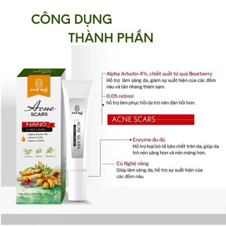 KEM CHẤM MỤN MỜ THÂM (HOT) từ nghệ tươi hỗ trợ mờ thâm, có thể mix kem đêm nám sạm, sẹo rỗ nhà Quê Skin 25gram