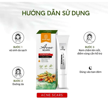 KEM CHẤM MỤN MỜ THÂM (HOT) từ nghệ tươi hỗ trợ mờ thâm, có thể mix kem đêm nám sạm, sẹo rỗ nhà Quê Skin 25gram