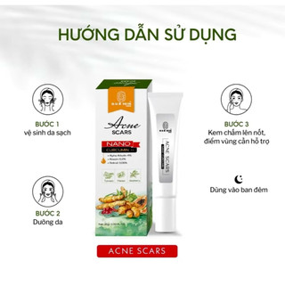 KEM CHẤM MỤN MỜ THÂM (HOT) từ nghệ tươi hỗ trợ mờ thâm, có thể mix kem đêm nám sạm, sẹo rỗ nhà Quê Skin 25gram