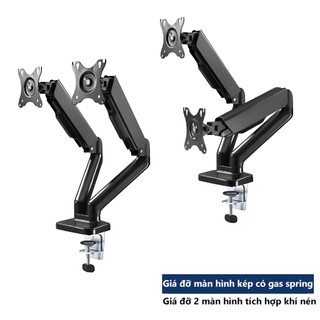 Giá treo 2 arm màn hình 17-34 inch 9 kg Xoay 360° và điều chỉnh đa  Góc điều chỉnh từ Không cần khoan