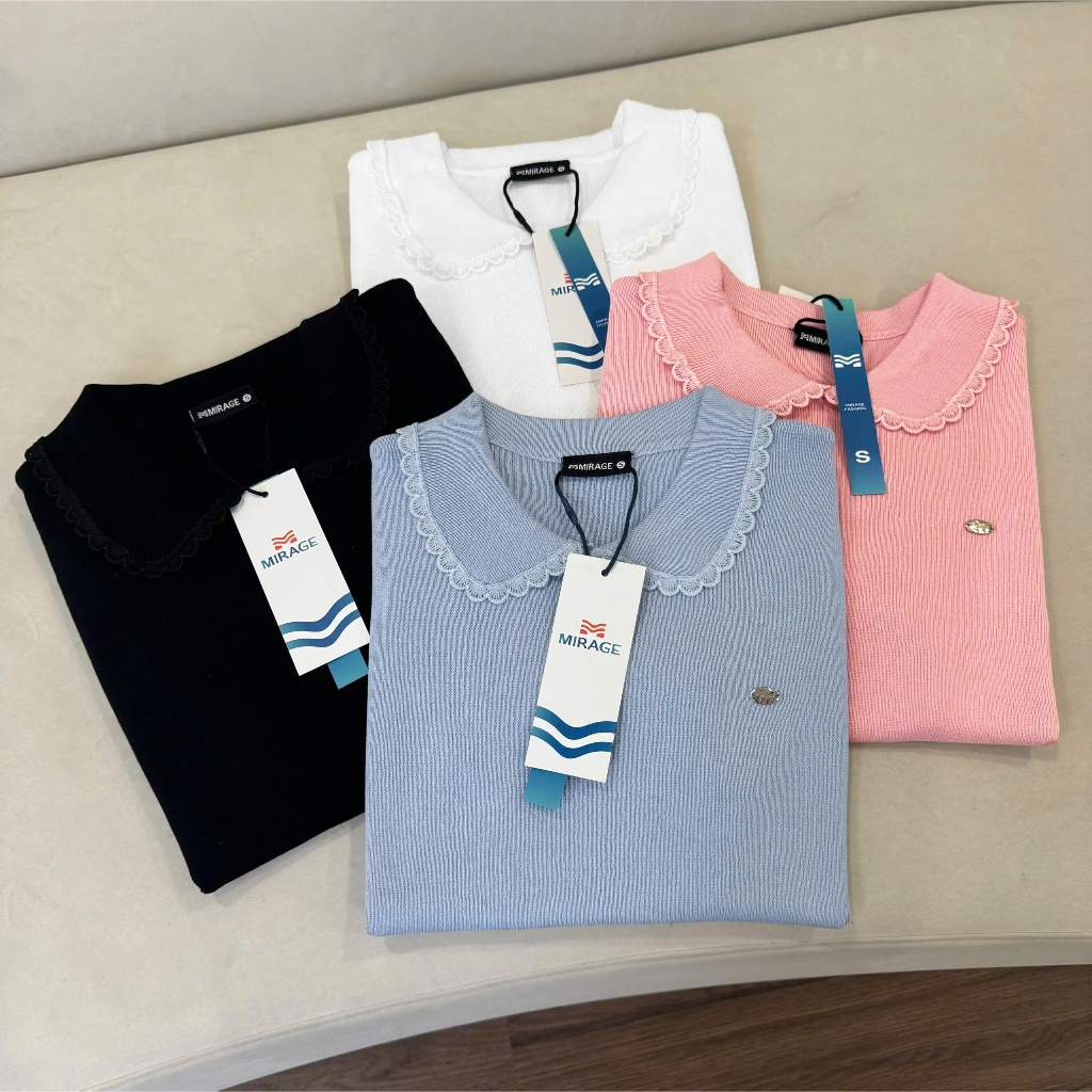 Áo Len Mirage Cổ Bèo Local Brand Chất Len Mongtoghi Mềm Mịn Thoáng Mát.