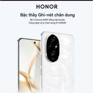 Điện Thoại HONOR 200 5G 12GB + 256/512GB | Bộ 3 AI Camera 50MP, Sạc Nhanh 100W | Snapdragon 7 Gen 3 | BH 18 Tháng