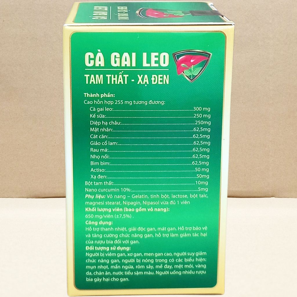 Combo 3 Hộp Cà Gai Leo Tam Thất - Xạ Đen Chai - Rostex - Vinaphar - Vitamin Chữa Lành