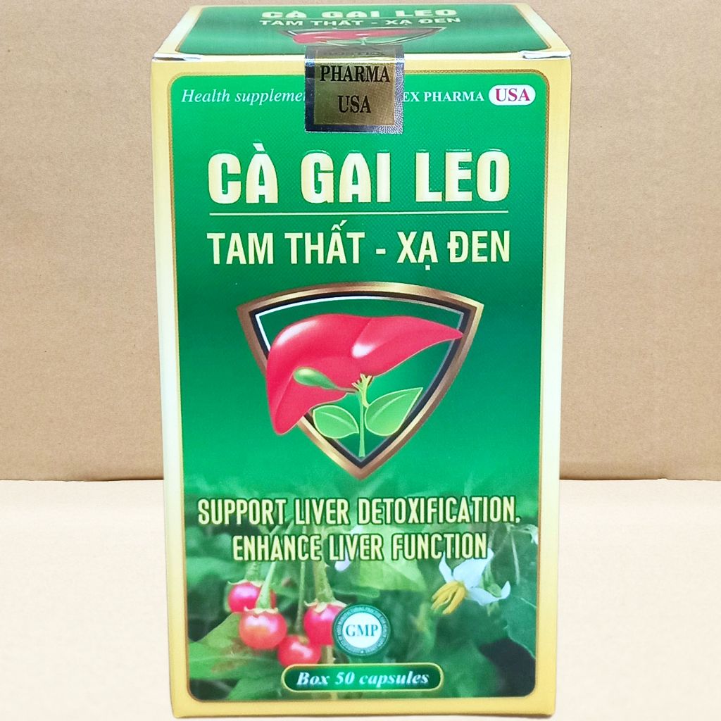 Combo 3 Hộp Cà Gai Leo Tam Thất - Xạ Đen Chai - Rostex - Vinaphar - Vitamin Chữa Lành