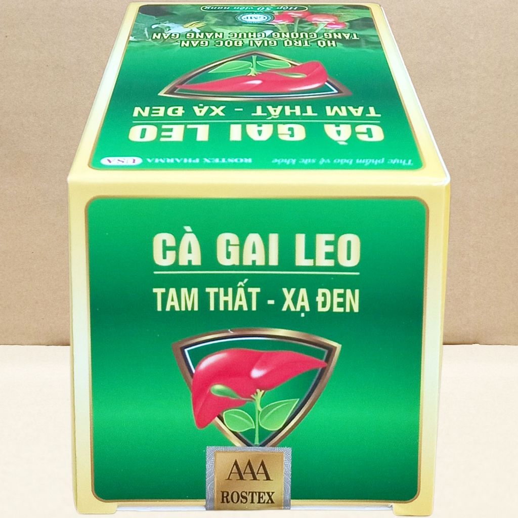 Combo 3 Hộp Cà Gai Leo Tam Thất - Xạ Đen Chai - Rostex - Vinaphar - Vitamin Chữa Lành