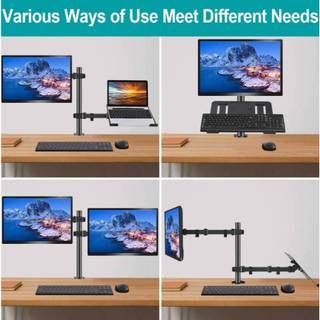 Giá đỡ màn hình đôi 17-34 inch 2-9 kg Xoay 360° linh hoạt Di động công sở
