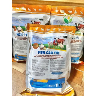 Men Cao Tỏi Cao Cấp Túi 1kg. Men Sống Cao Tỏi Cho Gia Súc, Gia Cầm, Vật Nuôi Tiêu Hóa Tốt - Tăng đề Kháng và Lớn Nhanh.