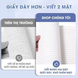 Sổ Kẻ Ngang A5 200 Trang Cao Cấp - Vở Ghi Chép Dày Dặn, Giấy Mịn, Bền Đẹp, Dùng Học Tập, Văn Phòng