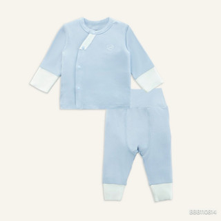 BuBaby BBB110814 Bộ dài tay cài chéo cao cấp cho bé trai và bé gái chất liệu sợi tre mềm mại mỏng nhẹ an toàn