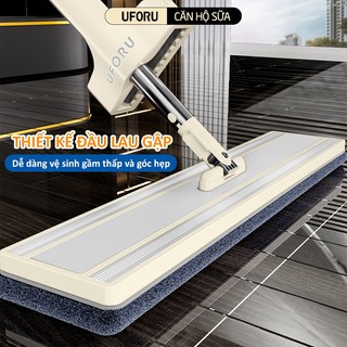Cây Lau Nhà Vắt Tay UFORU Bàn Lau 40cm Xoay 360 Độ Bông Lau Dày Dặn Thấm Hút Tốt - UFM682