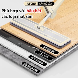Cây Lau Nhà Vắt Tay UFORU Bàn Lau 40cm Xoay 360 Độ Bông Lau Dày Dặn Thấm Hút Tốt - UFM682