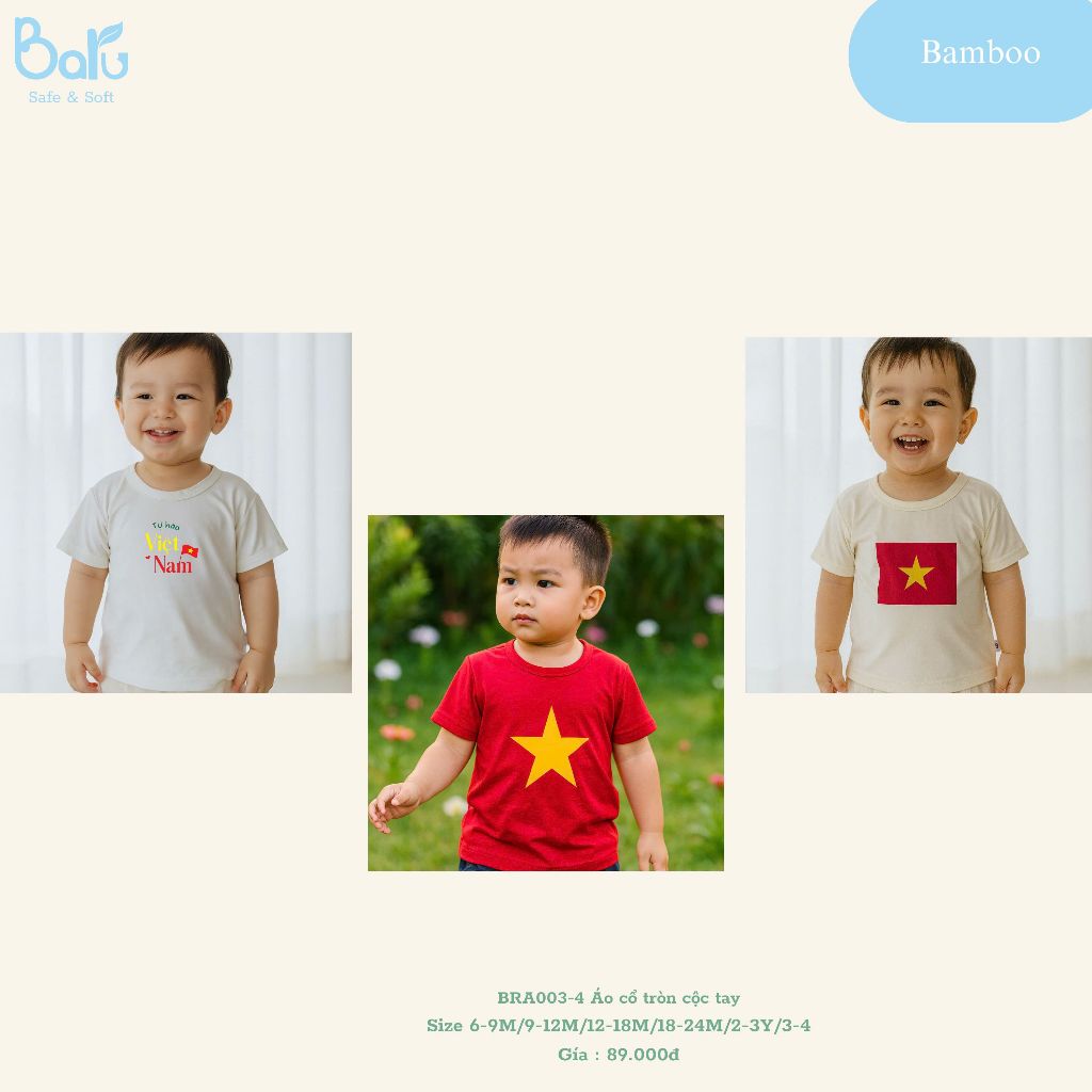 Aó cổ tròn cộc tay BRA003-4