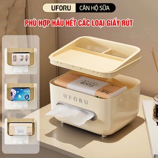Hộp Đựng Đồ Đa Năng Để Bàn UFORU Để Điều Khiển, Bút Viết, Sổ Tay, Chìa Khóa...Có Gắn Phụ Kiện Trang Trí - UFM755