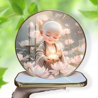 [TRANH PHẬT GIÁO] Tranh Bo Viền Cao Cấp - Tranh Tròn Để Bàn Trang Trí Phòng - Tranh Tròn Để Bàn Phật Giáo (Kèm Đế)