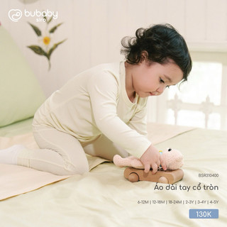 BuBaby BSR310400 Áo dài tay cổ tròn cao cấp chất liệu mềm mại nhẹ nhàng an toàn trên da bé phù hợp cho bé trai và bé gái
