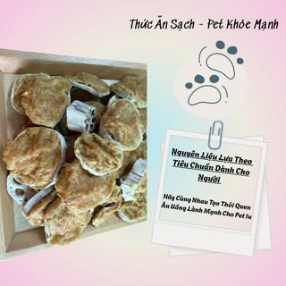 Bành Thưởng Snack Cho Chó Mèo Củ Sen Thịt Gà Sấy Khô Handmand Không Chất Bảo Quản