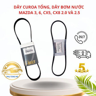 Dây curoa ttổng, dây curoa bơm nước mazda 3, 6, cx5, cx8 máy 2.0 và 2.5 [ hàng xịn hãng ]