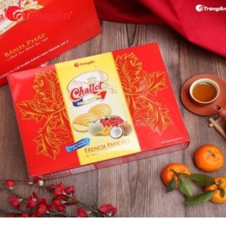 Bánh Pháp Challot hỗn hợp có túi thích hợp làm quà tặng thơm ngon thanh mát ngọt dịu hộp 336g, 8 HỘP/THÙNG