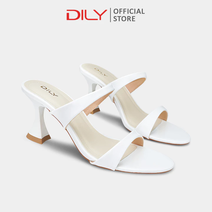 Guốc nữ DILY thiết kế mũi tròn, quai mảnh trẻ trung, dép guốc nữ thời trang tôn dáng cao 7cm DL0594